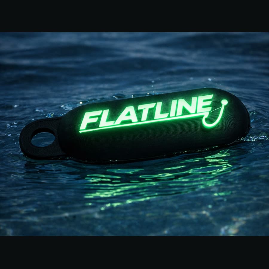 Floating glow in the dark keyring
